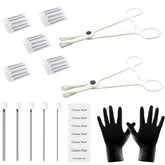 Lyuxzad kit de piercing 35 piezas en caja para uso profesional o doméstico.