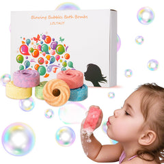LZLTAUY pack de 6 bombas de baño para niños, espuma divertida para el baño.