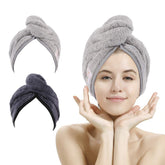 La toalla M-bestl de microfibra gris oscuro ofrece secado rápido y antiencrespamiento.