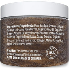 Using M3 Naturals coffee scrub on the face for refreshed skin