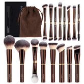 Maange brochas de maquillaje, conjunto completo, para un acabado suave y uniforme.
