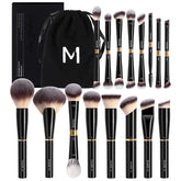 Pinceles MAANGE para maquillaje: enfoque en base para acabado uniforme.