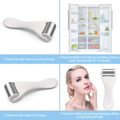 Maange rodillo de hielo para relajación facial y corporal ofrece sensación refrescante.