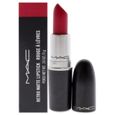 MAC Retro Matte All Fired Up: el tubo muestra textura cremosa y acabado mate.