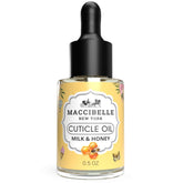 Aceite para cutículas de Maccibelle con gotero para hidratación suave.