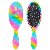 MaciRept cepillo desenredante para niñas con diseño arcoíris, desenreda sin tirar