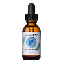 Aceite facial antioxidante de Mad Hippie con argán orgánico para piel suave y nutrida.