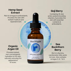 Mad Hippie Aceite antioxidante con espino amarillo para brillo y elasticidad.