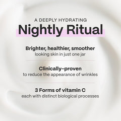 Mad Hippie Crema de Noche Triple C, ingredientes clave para luminosidad de la piel.