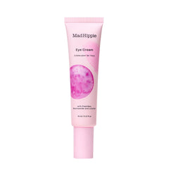 Mad Hippie Eye Cream jar closeup shows smooth texture for brightening under-eye areas.