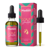 Madani Naturals Aceite Estimulante Cabello Frasco: estimula crecimiento y nutrición capilar