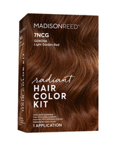 Madison Reed Radiant Color Kit 7NCG — emballage pratique pour coloration à domicile.