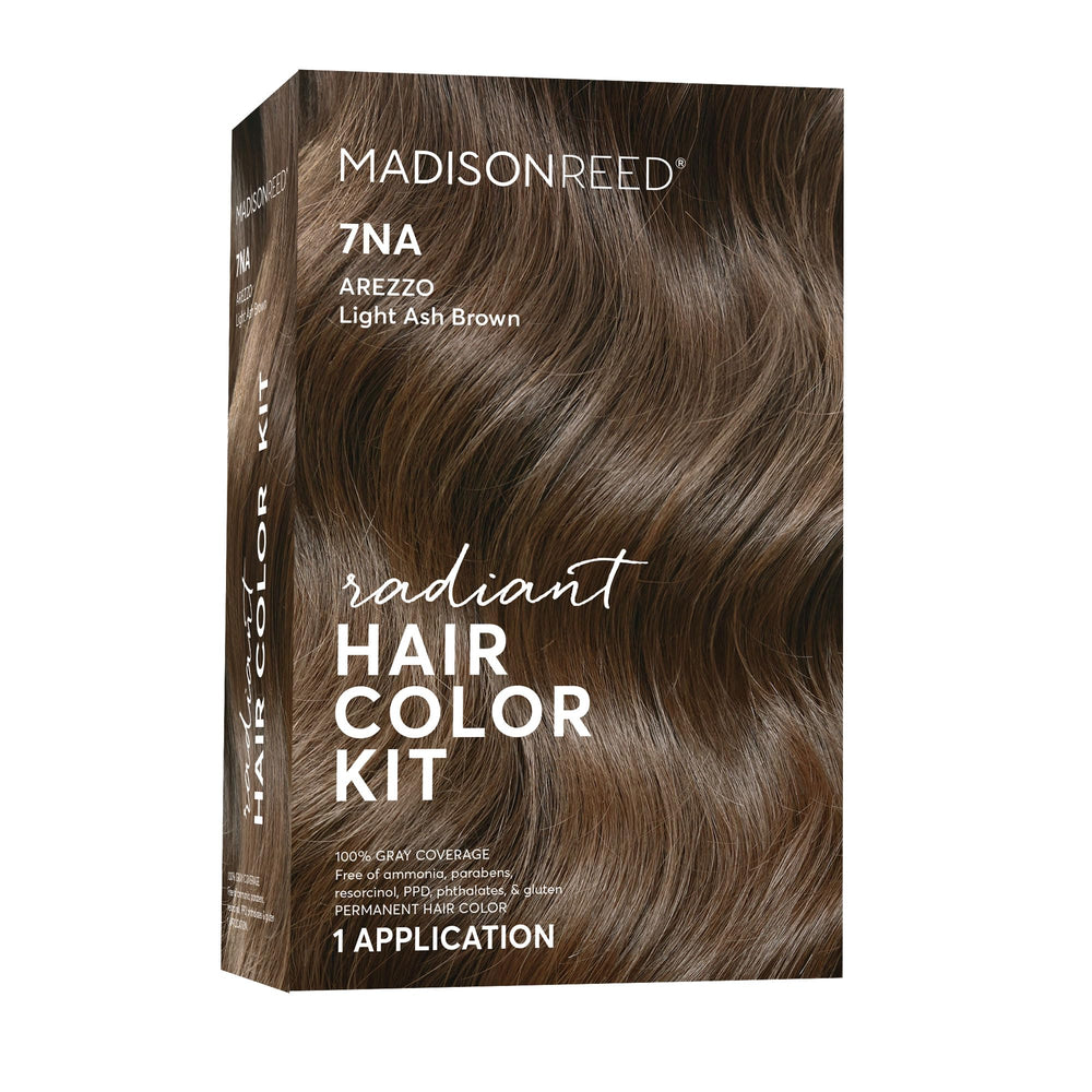 Madison Reed Radiant Color Kit: empaque visible para teñir en casa con resultado natural.