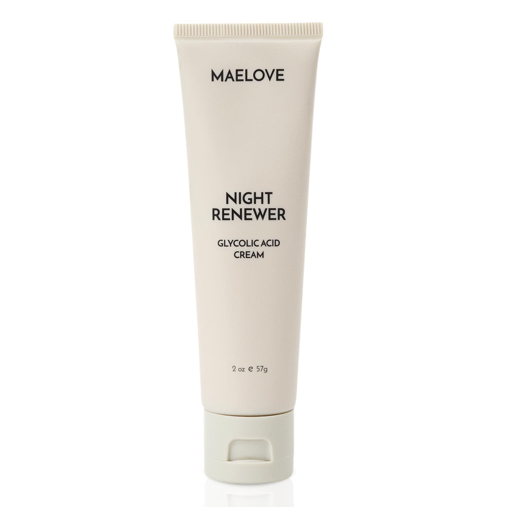 Maelove Renovador Nocturno, botella para cuidado nocturno sin fragancia.