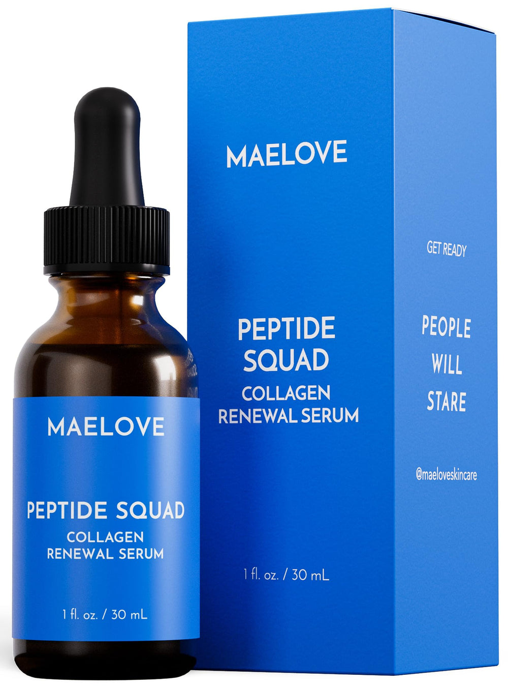 MAELOVE serum renovador de colágeno con péptidos de cobre mejora la textura de la piel.