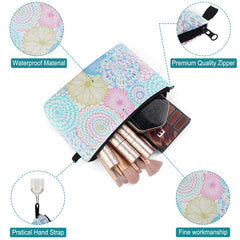 MAGEFY bolsa maquillaje patrones florales lilas, perfecta para regalo