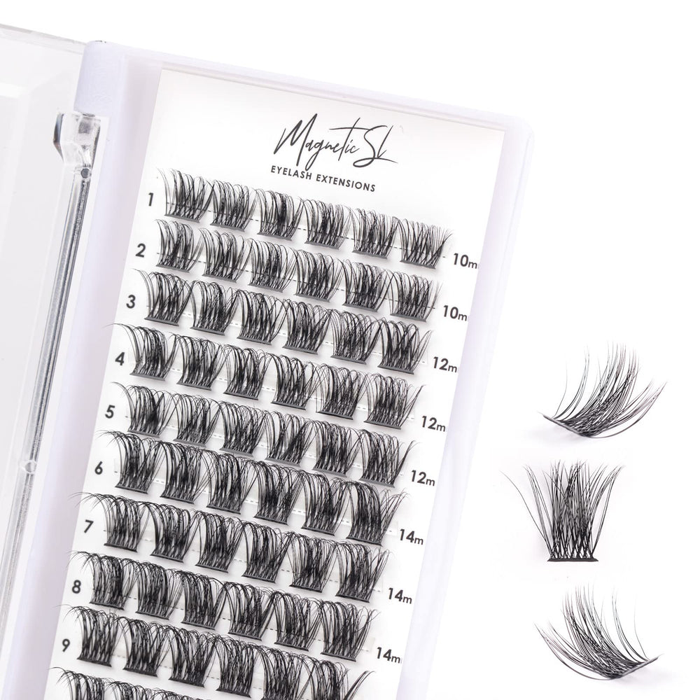 Magnetic SL Cluster Lashes: curva C para un look natural y definido.