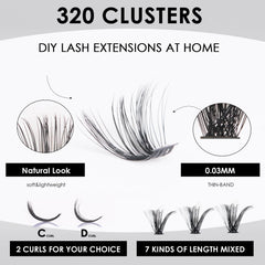 Magnetic SL Kit Extensiones Pestañas: 10-16 mm para estilos variados