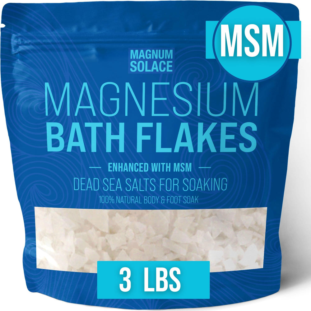Magnum Solace: escamas de magnesio con MSM para baño reparador