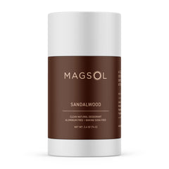 MagSol Organics desodorante magnesio en frasco, protección duradera sin aluminio