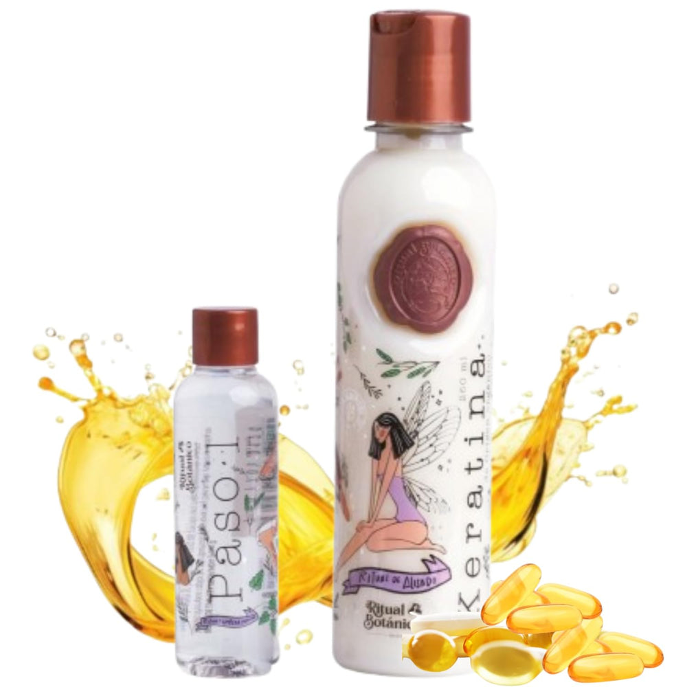 MAIKE AMOUR Ritual Botanico Keratina Organica: botella que ofrece brillo y sedosidad.