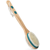 MainBasics cepillo espalda con mango largo para un alcance cómodo.