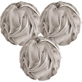 MainBasics lufa de baño 3-pack taupe para exfoliar suavemente la piel