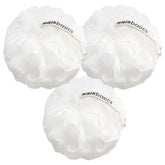 MainBasics lufa ducha conjunto-3-piezas-nieve-blanco, exfoliación suave para piel sensible.
