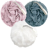 MainBasics lufa-ducha tres piezas aire-flor para exfoliar suave en la ducha.