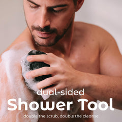 MainBasics lufa suave para ducha, ideal para limpieza delicada.