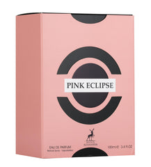 Maison Alhambra Eclipse Rosado, detalle del frasco que irradia sofisticación.