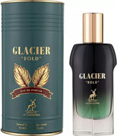 Maison Alhambra Glacier Bold bottle front, versatile unisex fragrance for all occasions.