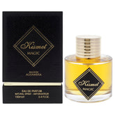 Kismet Magic de Maison Alhambra, botella frontal, aroma sofisticado para uso diario.