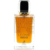 Maison Alhambra Leonie Intense: frasco detalle, transmite lujo y sofisticación para eventos.