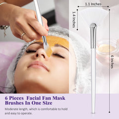 Maitys aplicadores faciales con mango transparente para higiene al aplicar mascarillas