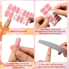 Maitys: envoltura completa autoadhesiva para uñas, acabado uniforme.