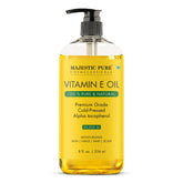 Majestic Pure Aceite de Vitamina E para piel y cara, hidratación suave y duradera