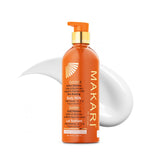 Makari Extreme Active Intense Carrot & Argan Oil Body Milk: botella para hidratación y tono uniforme.