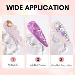 Makartt adhesión resistente para diamantes y gemas en uñas
