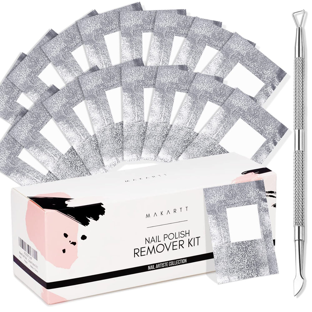 Makartt envolturas para quitar esmalte en gel, lista para uso diario.