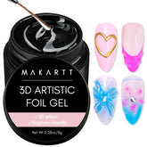 Makartt foil glue gel for linear design and fast transfer.
