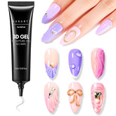Makartt Gel 3D arte uñas, tubo de aplicación directo para diseños 3D fáciles.