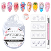 Makartt 3D Gel Art: kit de escultura 3D para uñas, fácil de usar en casa.