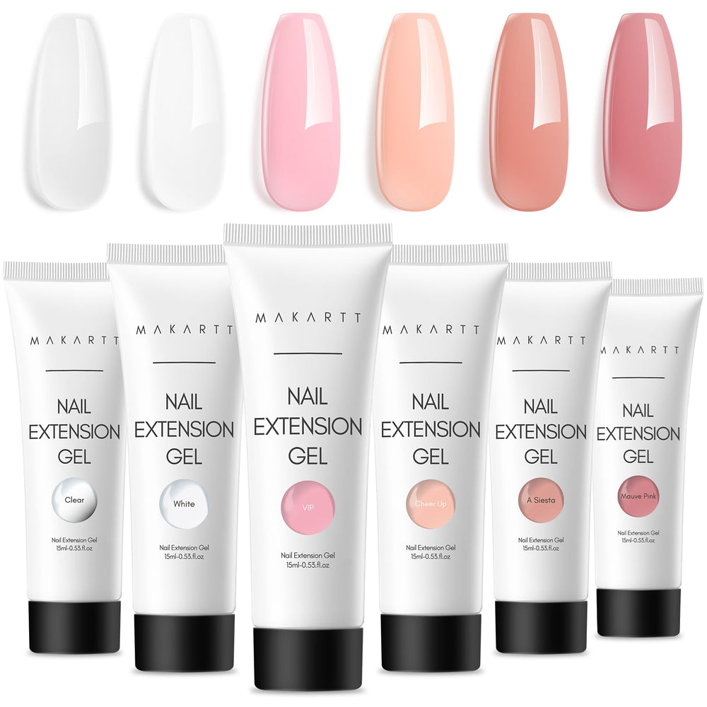 Makartt gel de uñas color neutro para acabado natural y duradero.