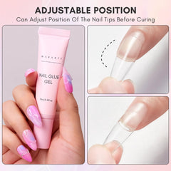 Makartt Gel Nail Glue precise application enables clean, even coverage.