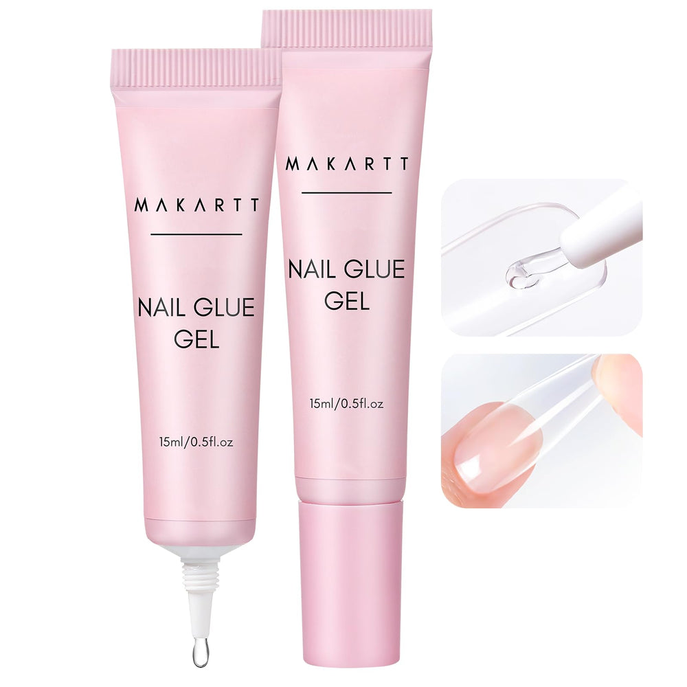 Makartt Gel Nail Glue press-on nails: secure, long-lasting wear for DIY manicures.