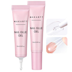 Makartt Gel Nail Glue press-on nails: secure, long-lasting wear for DIY manicures.