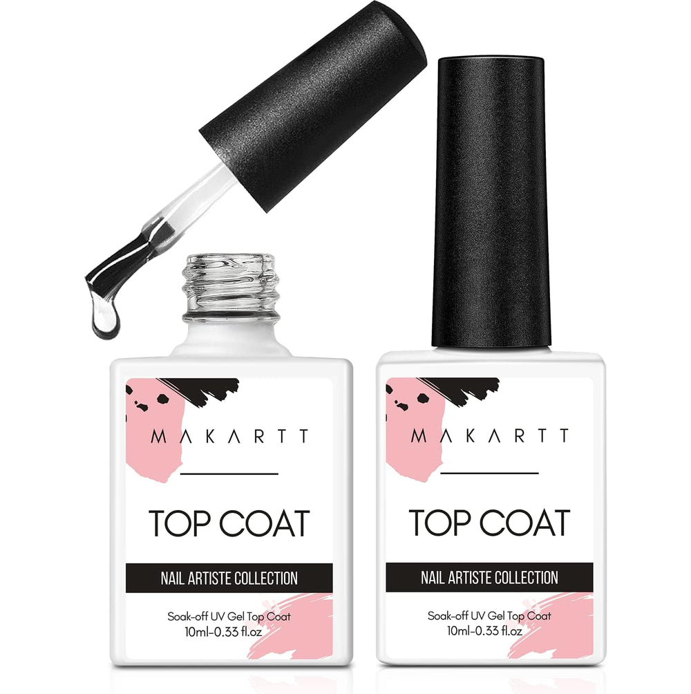 Makartt capa superior de gel brillo ultra para acabado duradero y profesional