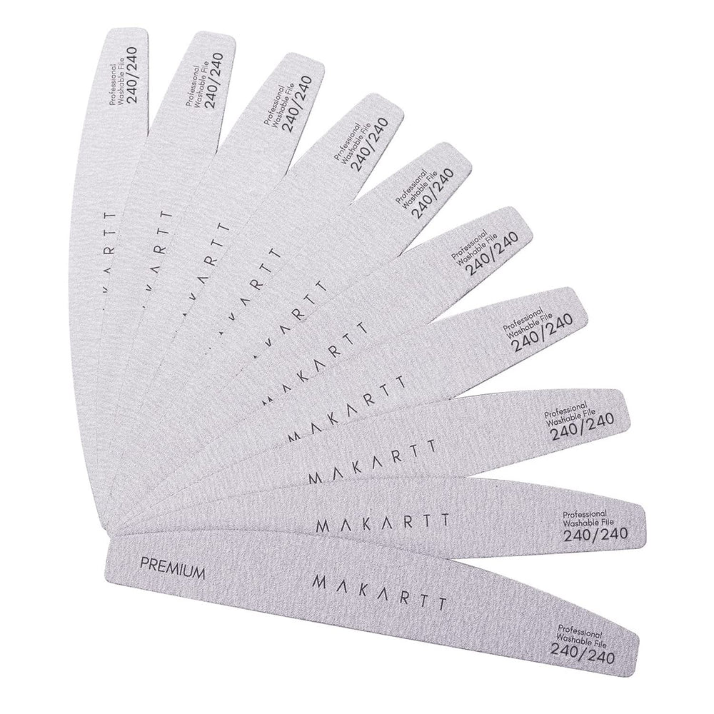 Makartt lime ongles 240/240 émery double-face pour une finition douce
