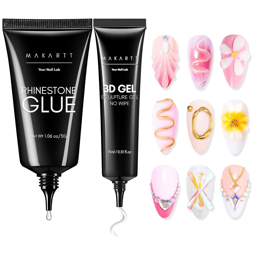 Makartt pegamento para gemas en uñas en tubo ofrece fijación duradera